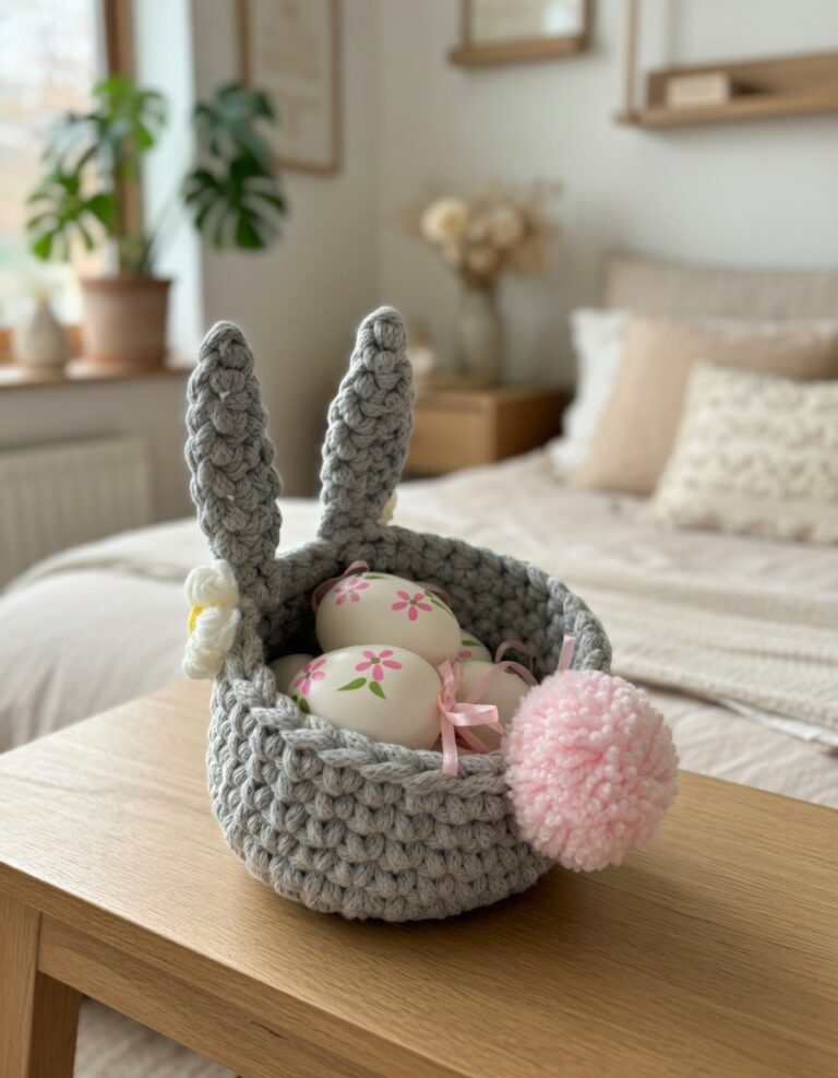 Bunny Basket Crochet Pattern