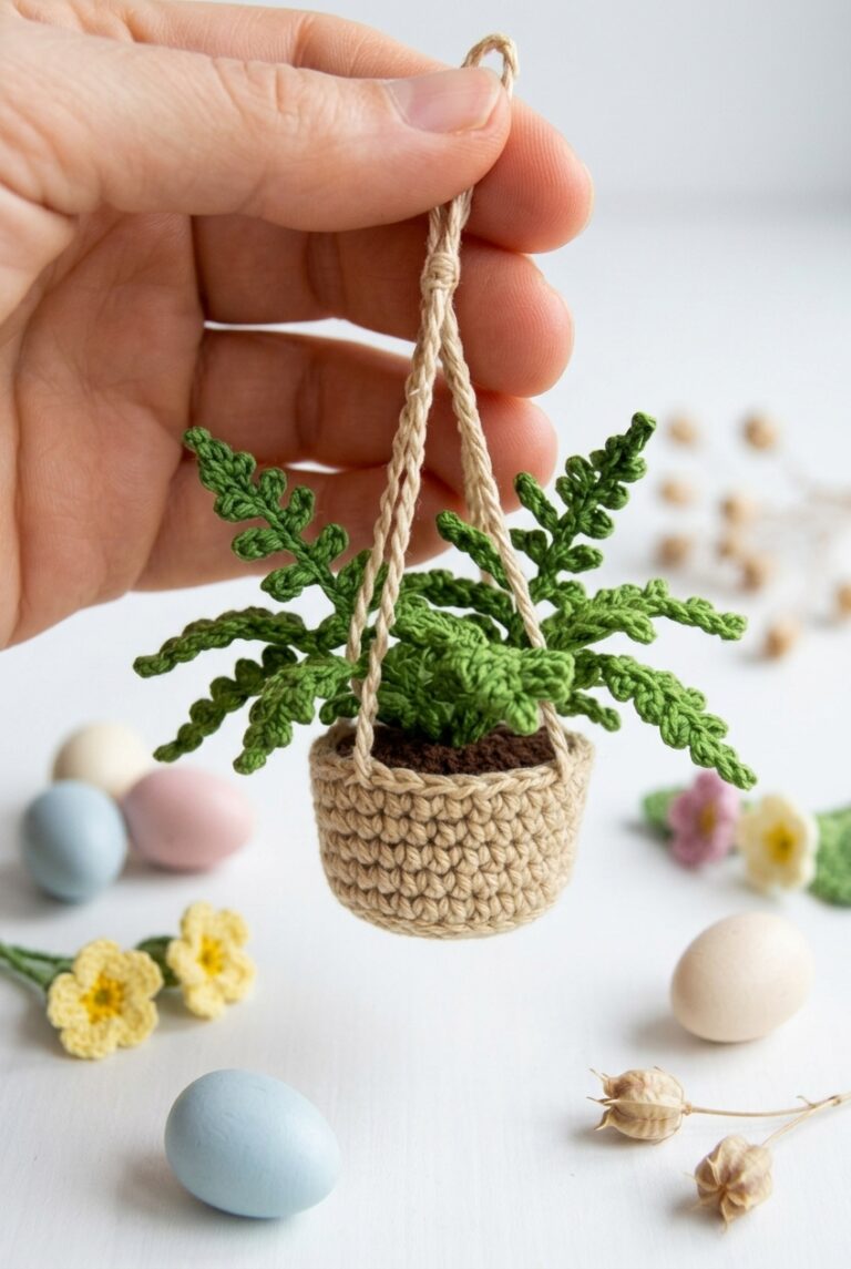 Mini Hanging Pot Crochet Pattern